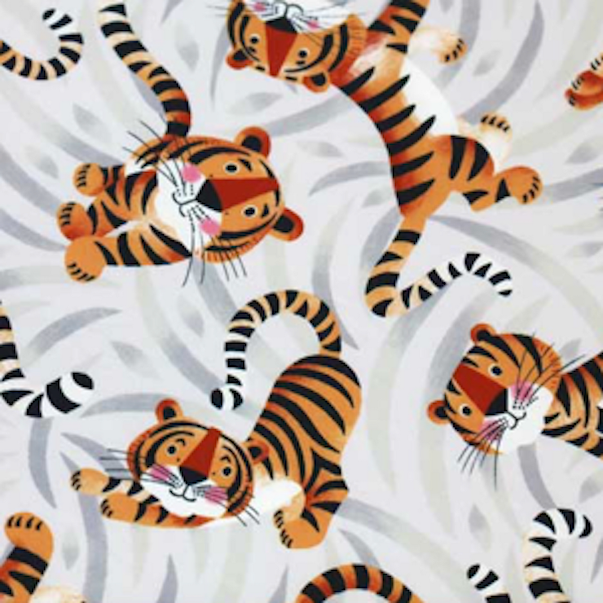 Tiger-patterned fabric designed for tigers special clothing needs