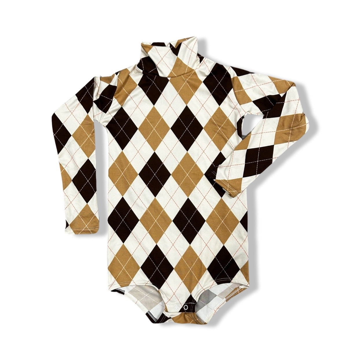 Stylish argyle baby bodysuit for your little one!