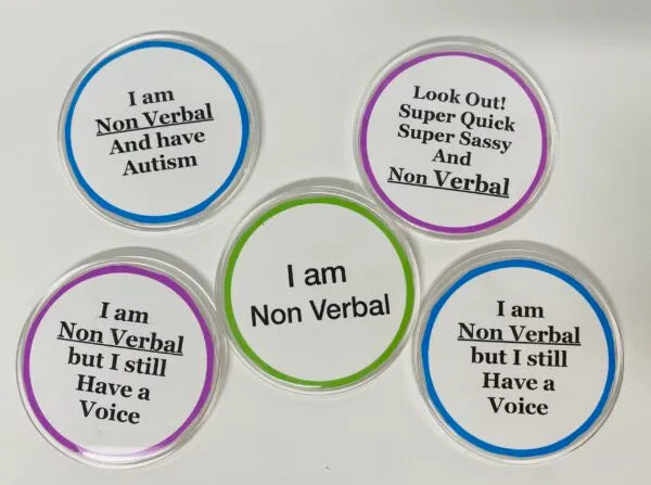 Special Needs Awareness Buttons Non Verbal