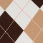 Brown and white argyle pattern on onesies
