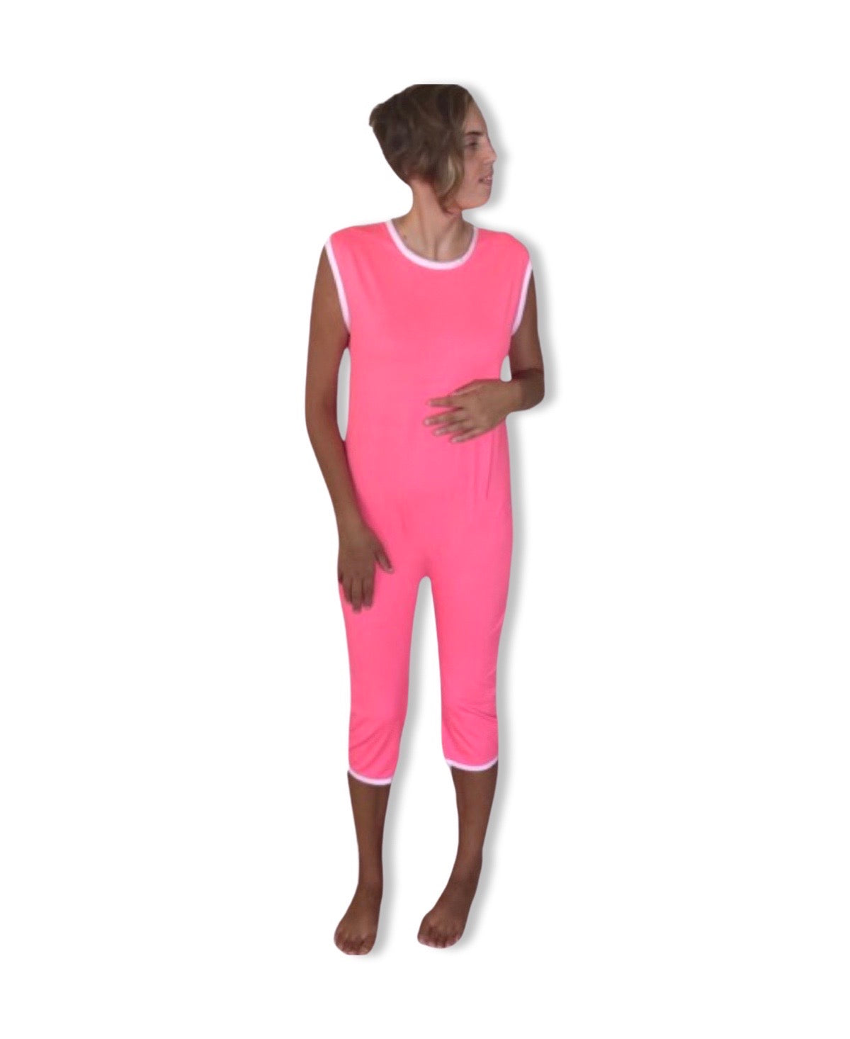 Pink Sensory Friendly Anti Strip Bodysuit